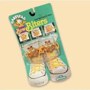 Garfield Vintage Bow Biters Brookside 1989 shoelace holders new in box Garfield Vintage Bow Biters Brookside 1989 shoelace holders new in box